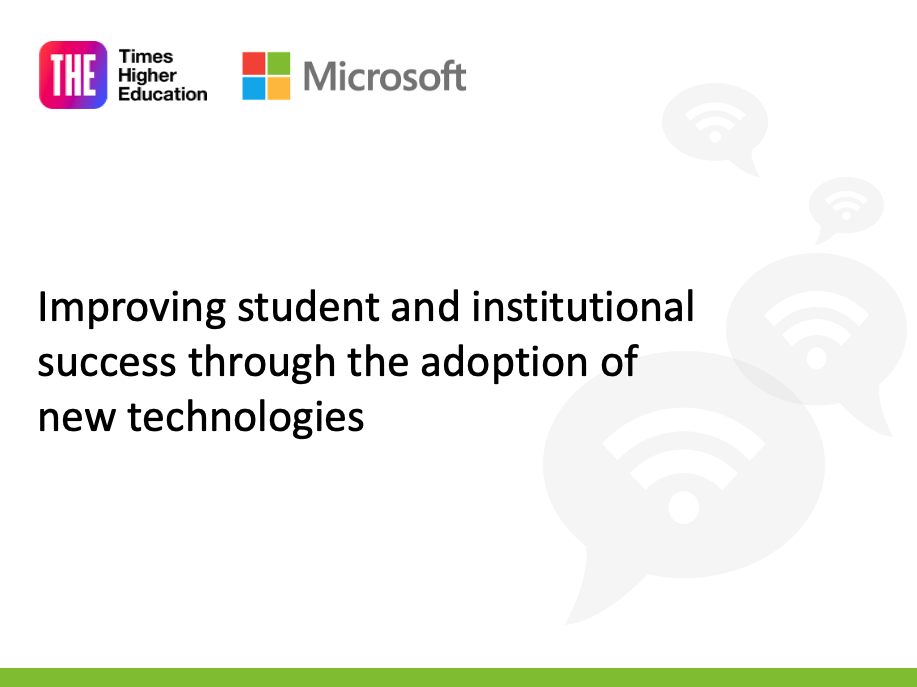 Enhancing student and institutional success by embracing new technological innovations