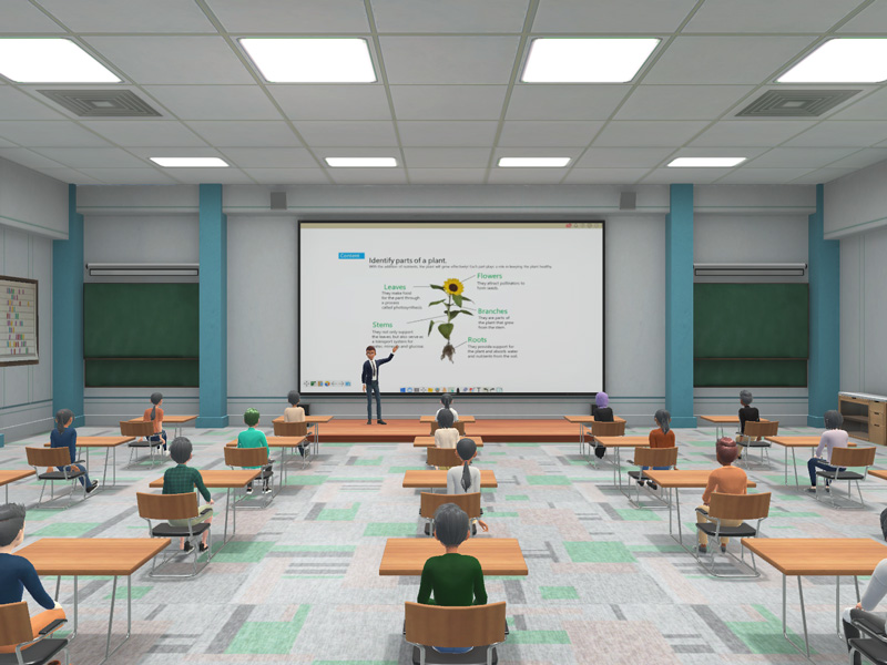 Fostering real-time collaboration in a bespoke virtual environment