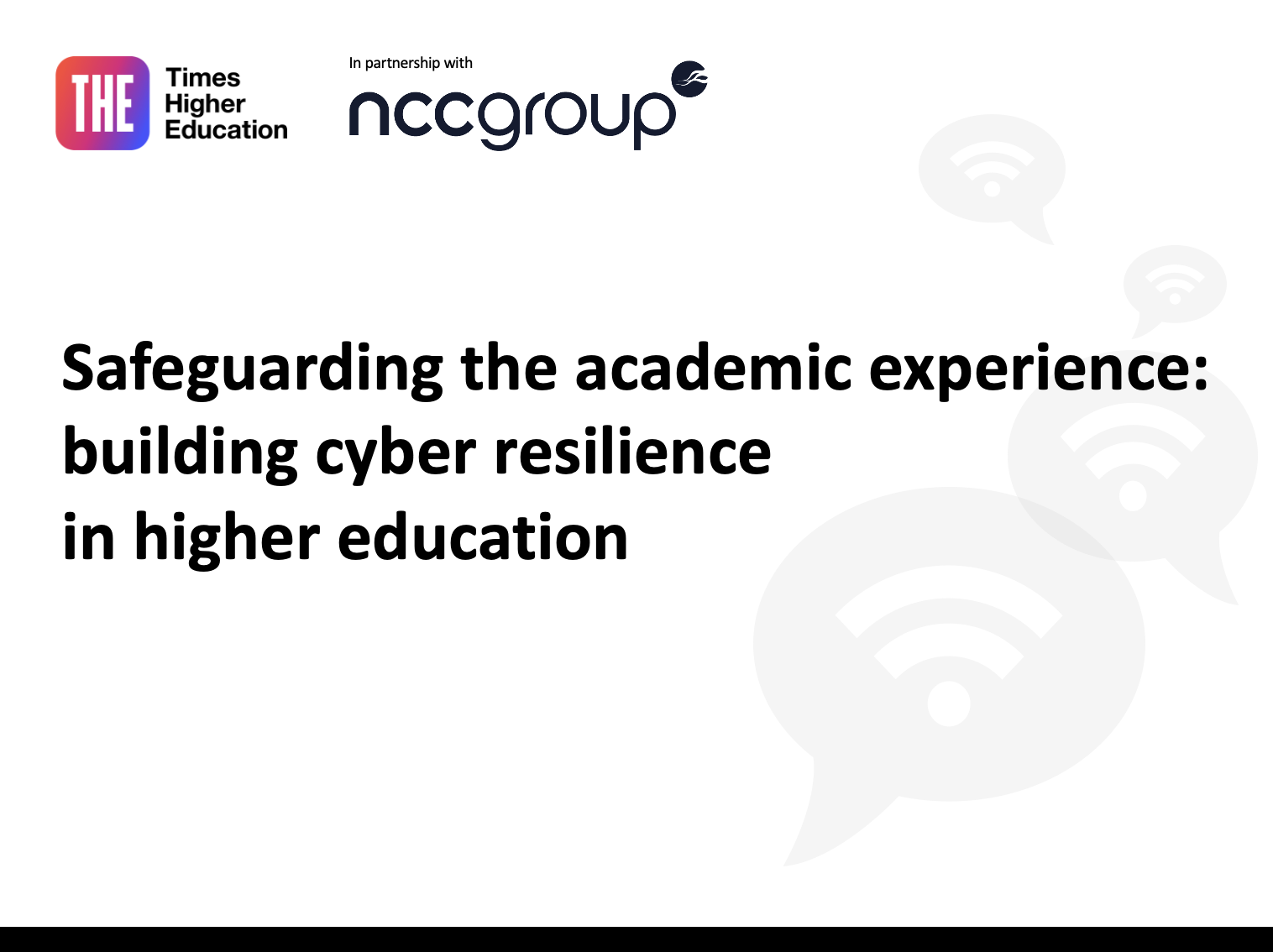 Building cyber resilience in higher education