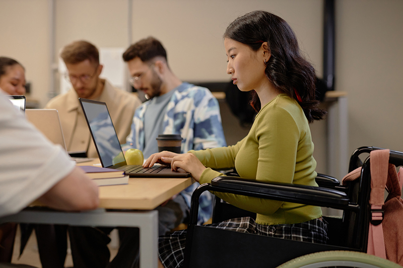 How can higher education better support international students with disabilities?