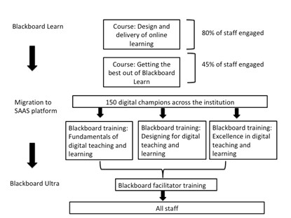 Design of training and support for staff in digital teaching at UEA