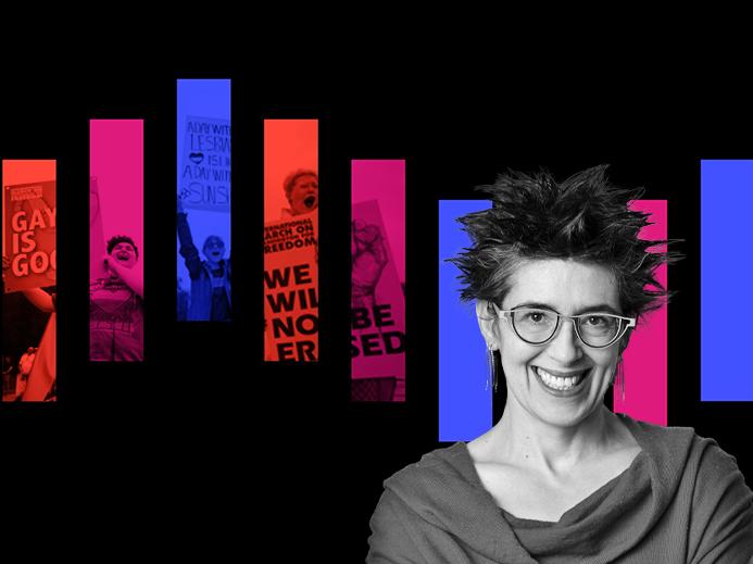 Podcast graphic featuring Lisa Diamond of the University of Utah