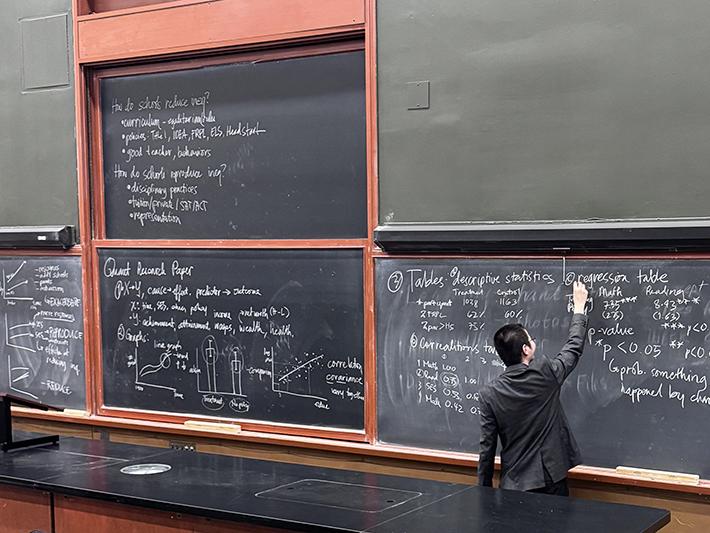 Jose Eos Trinidad teaching at the University of California, Berkeley