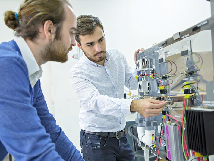 Researchers in a laboratory