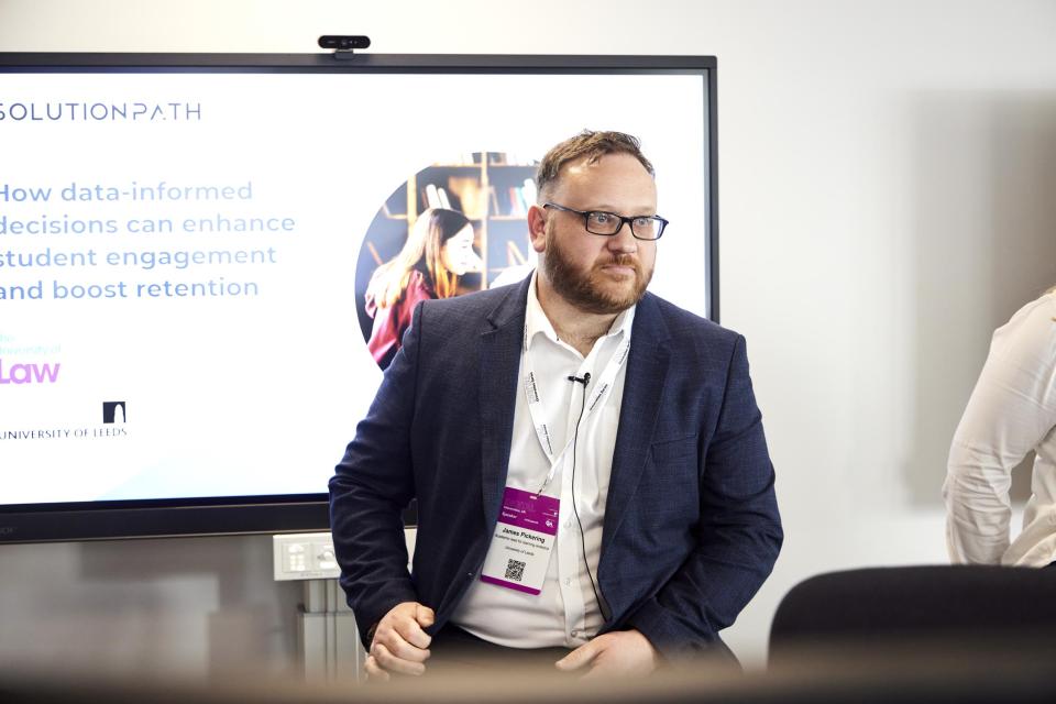 James Pickering, academic lead for learning analytics at the University of Leeds