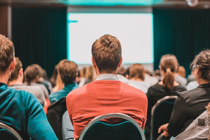 View from the back of a lecture all
