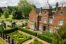 Aerial image of a campus building at the University of Reading