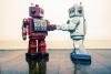 Two toy robots network