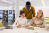 Librarians work together in a team