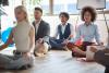 Group meditation session