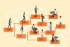 Illustration showing org chart
