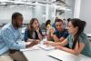 Students in class discussion